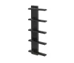 Uscător de prosoape decorativ LOJIMAX, colecția LION Lățime 675 mm. Înălțime 300 mm. negru mat