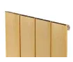Дизайнерский радиатор LOJIMAX коллекция KALSEDON 1600x375 мм, GOLD SATIN