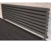 ALUMINUM HORIZONTAL RADIATOR BELLA DOUBLE HRZ inaltimea 1000 mm. latimea 345 mm. negru mat