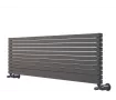 ALUMINUM HORIZONTAL RADIATOR ELMAS PLUS HRZ высота 1100 мм. ширина 351 мм. черный мат