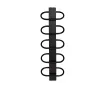 Uscător de prosoape decorativ LOJIMAX, colecția PEARL Lățime 530 mm. Înălțime 400 mm. negru mat
