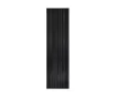Calorifer decorativ LOJIMAX, colectia BAMBOO inaltimea 700 mm. latimea 239 mm. BLACK MATT ANODISING