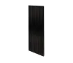 Calorifer decorativ LOJIMAX, colectia BAMBOO DOUBLE inaltimea 300 mm. latimea 239 mm. negru mat