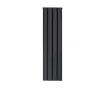 Calorifer decorativ LOJIMAX, colectie DIAMOND DOUBLE 300 mm. 296 mm. negru mat