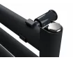 Uscător de prosoape de design CARISA, colecția LARA L, 800x485 mm, NEGRU
