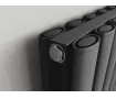 Radiator de design CARISA, colecția TALLIS DOUBLE, 1800x350 mm, NEGRU