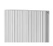 Calorifer decorativ LOJIMAX, colectia BAMBOO DOUBLE inaltimea 300 mm. latimea 239 mm. INOX MATT ANODISING