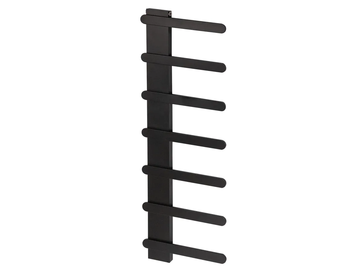 Uscător de prosoape de design LOJIMAX colecția NUMMO STYLE 940x450 mm, Negru