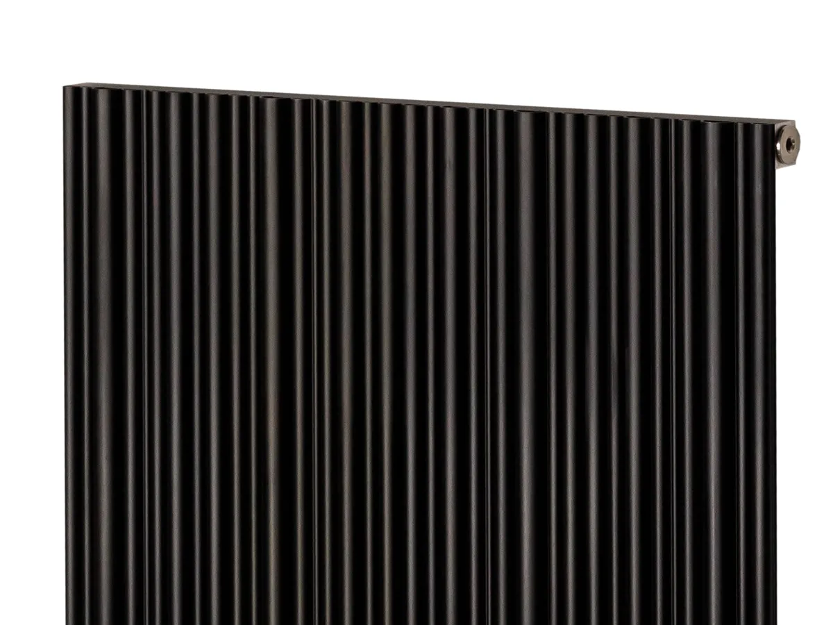 Дизайнерский радиатор LOJIMAX коллекция BAMBOO 1800x479 мм, Black Matt Anodising