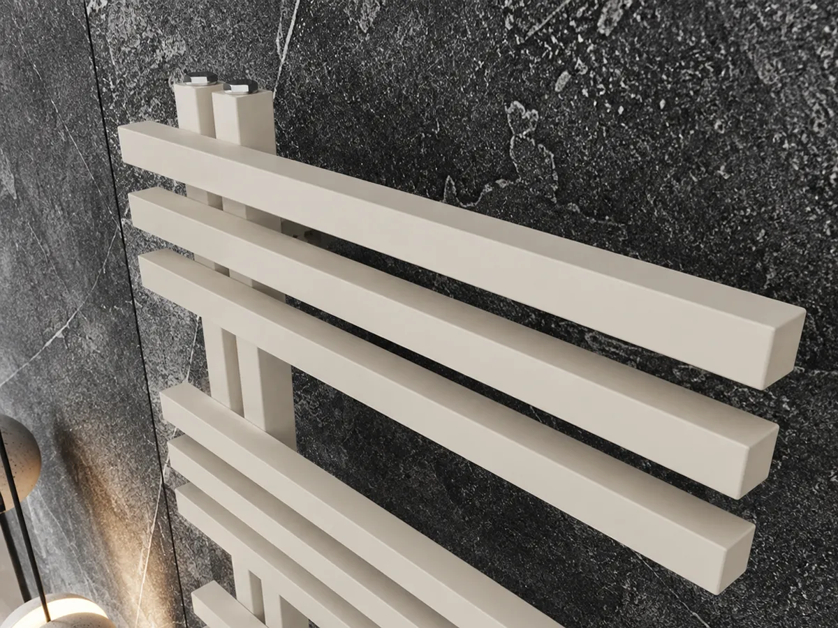 Uscător de prosoape de design CARISA, colecția TERRA, 1296x500 mm, LEMON