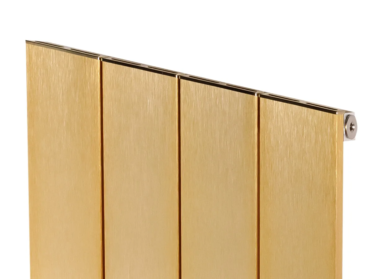 Дизайнерский радиатор LOJIMAX коллекция KALSEDON 1600x375 мм, GOLD SATIN