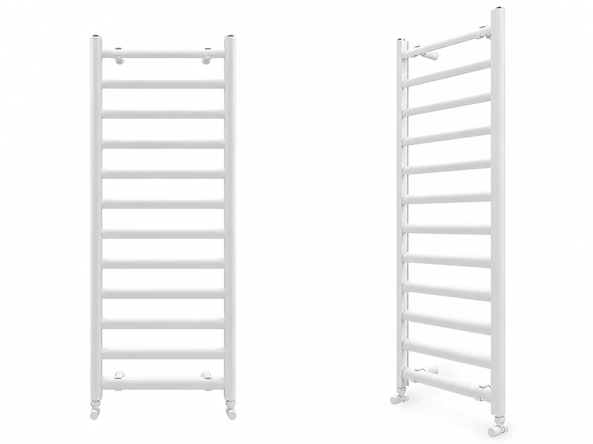 Uscător de prosoape de design CARISA, colecția LARA L, 1200x485 mm, ALB