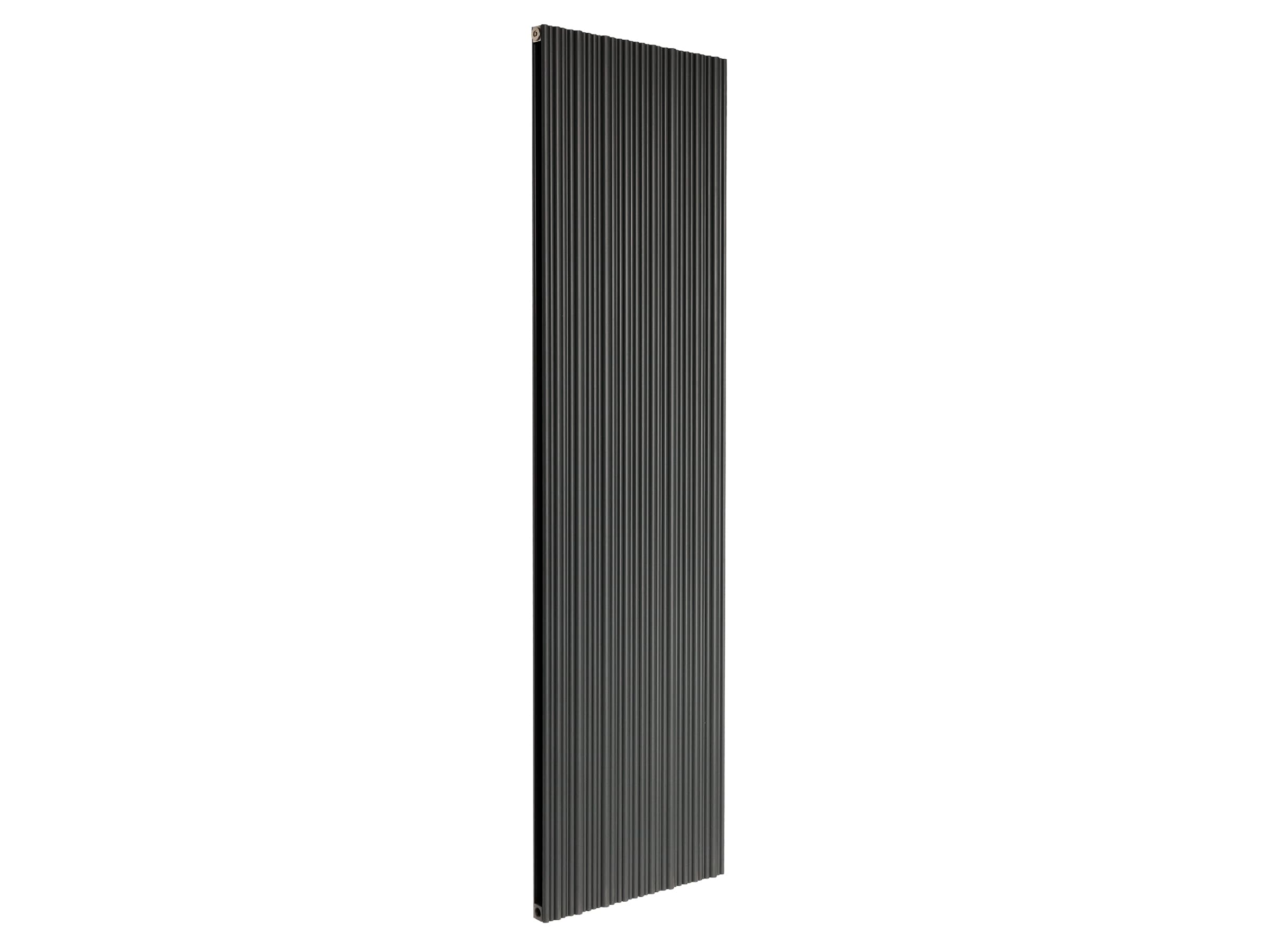 Calorifer decorativ LOJIMAX, colectia BAMBOO DOUBLE inaltimea 300 mm. latimea 239 mm. BLACK MATT ANODISING